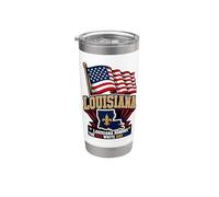 Louisiana Honors The Red White and Blue Stainless Steel Insulated Tumbler