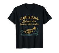 Louisiana Laissez Les Bonnes Vibes Rouler NOLA T-Shirt