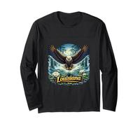 Louisiana Mystic Bayou Eagle Southern Long Sleeve T-Shirt
