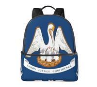 Louisiana State Flag Backpack-Lightweight Travel Daypack with Laptop Sleeve