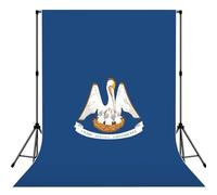 Louisiana State Flag Print 5x7ft Backdrop Curtain With Hanging Pocket Back Drop Photography Accessories For Live Streaming