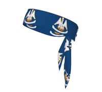 Louisiana State Flag Printed sports headbands Fitness basketball running badminton mountaineering sports headbands