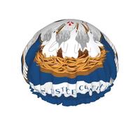 Louisiana State Flag Shower Cap with Comfort Skin Friendly Design for Hair Protection During Laundry Beauty