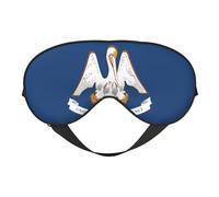 Louisiana State Flag Sleep Eye Mas Updated Design Light Blocking Night Eye Blinder Men Women Shift Travel Gifts