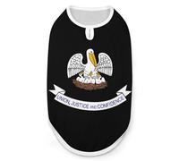 Louisiana State Logo Dog And Cat Clothes Pet Summer Sleeveless T Shirt Basic Vest L