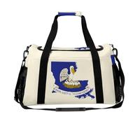 Louisiana State Logo Fashion Duffle Bag for Travel Lightweight Weekender Gym Bag Carry On Overnight Pouch