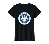 Louisiana State Seal Flag Value Graphic T-Shirt, Women, Black, XL