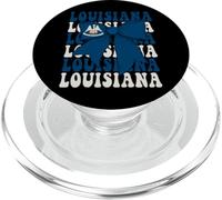 Louisiana US State Coquette Bow Flag PopSockets PopGrip for MagSafe