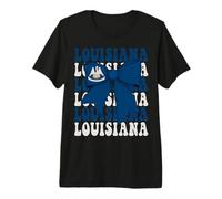 Louisiana US State Coquette Bow Flag Premium T-Shirt