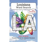 Louisiana Word Search: 50+ Word Search Puzzles with Easy to Read Print about LA History, Landmarks, Culture, Foods, and More...Gift for Vacations, Holidays, Screen Free Time