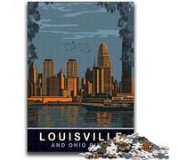 Louisville And Ohio River Jigsaws 1000 Pieces for Adults, Toys Educational Games Stress Relieving Secret Santa Gifts for And Age 14 1000pcs(50x75cm)