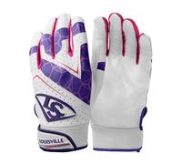 Louisville Slugger Adult Genuine 2.0 Batting Gloves - Purple, Medium