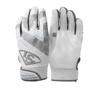 Louisville Slugger Youth Genuine 2.0 Batting Gloves - Team White, Small
