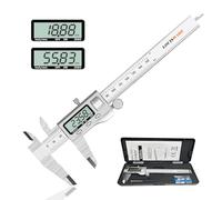 LOUISWARE Electronic Digital Vernier Caliper - 150mm Stainless Steel Professional Metal Digital Caliper With Easy to Read Lcd Vernier Gauge, Inch/Metric Conversion