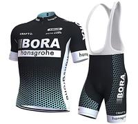 louizumify Cycling Jersey Men's Short Sleeve Suit 3D Padded,3 Pockets,Reflective,Quick Dry,Breathable