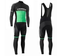 louizumify Men's Cycling Long Sleeve Jacket Suit with 3 Pockets Stretch Breathable Fabric Moisture Wicking