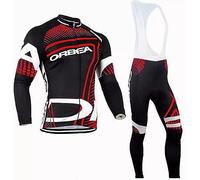 louizumify Men's Cycling Long Sleeve Jacket Suit with 3 Pockets Stretch Breathable Fabric Moisture Wicking