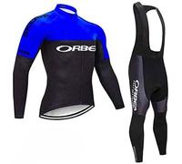 louizumify Men's Cycling Long Sleeve Jacket Suit with 3 Pockets Stretch Breathable Fabric Moisture Wicking