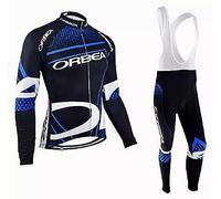 louizumify Men's Cycling Long Sleeve Jacket Suit with 3 Pockets Stretch Breathable Fabric Moisture Wicking