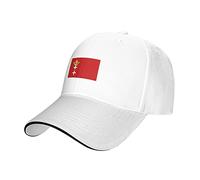 LOUJIN Adjustable Baseball Cap Flag of The Free City of Danzig Casual Peaked Cap Comfortable Breathable Sports Hat for Women Men White