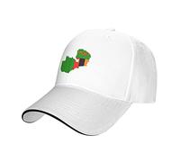LOUJIN Adjustable Baseball Cap Zambia Terrain Map Breathable Peaked Cap for Men Women Sun Hat Unisex for Daily Sports Travel White