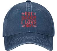 LOUJIN Baseball Cap Hat But Daddy I Love Him Hat Men Dad Hat Cute Hats Navy Blue