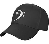 LOUJIN Bass Clef Music Logo Baseball Cap Men Women - Classic Dad Hat Adjustable Plain Hat