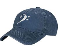 LOUJIN Bass Clef Music Logo Denim Baseball Cap Hat Adjustable Cowboy Hat