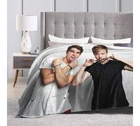 LOUJIN Baulred Sam and Colby Super Soft Fluffy Micro Fleece Flannel Blanket Couch x 125CM X 100CM