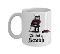 LOUJIN Black Knight holy Grail Mug, tis but a Scratch Funny, King Arthur - 11/15 oz Coffee Mug Gift (11 oz)