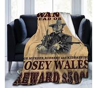 LOUJIN Clint Eastwood Flannel Fleece Throw Blanket Queen Size All Season Super Soft Cozy Blanket for Bed or Couch 125CM X 100CM
