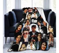 LOUJIN Damon Salvatore Ian Somerhalder Blankets Throws Plush Fuzzy Soft Warm Hugs Suitable for Girls Women in The Sofa Bed Office Couch Room