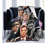 LOUJIN Ed Westwick as Chuck Bass Soft and Comfortable Warm Throw Blanket Blanket Picnic Blanket Fleece Blankets for Sofa,Office Bed car Camp Couch 125CM X 100CM