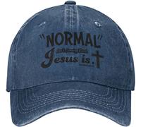 LOUJIN Funny Gift Hat Normal Isn't Coming Back But Jesus is Revelation 14 Hat for Women Dad Hats Graphic Cap