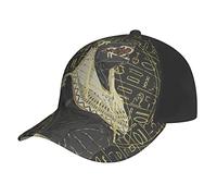 LOUJIN Golden Anubis Ancient Egypt Baseball Hat for Men Women Hip Hop Caps Black Snapback Hats Dad Trucker Cap Golden Anubis Ancient Egypt