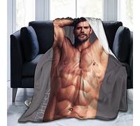 LOUJIN Henry Cavill Clark Kent Soft and Comfortable Warm Throw Beach Picnic Fleece s for Sofa,Office Bed car Camp Couch 150CM X 125CM