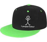 LOUJIN I Pooped Today Boys Baseball Caps Outdoor Leisure Adjustable Baseball Hip Hop Cap Red