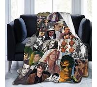 LOUJIN Johnny Depp Throw Super Soft & Comfy Flannel Fleece ，Lightweight Cozy Microfiber Anti-Pilling Plush for Couch, Bed, Sofa 150CM X 125CM