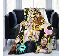 LOUJIN Kit Connor Soft and Comfortable Warm Fleece for Sofa,Office Bed car Camp Couch Cozy Plush Throw s Beach s 150CM X 125CM