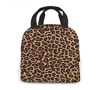 LOUJIN Lunch Bag Insulated Lunch Box Leopard Print Reusable Lunch Tote Box Bag for Travel/Picnic/Work/Hiking/School/Office