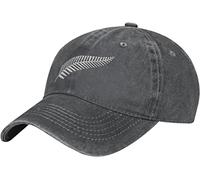 LOUJIN New Zealand Maori Fern Denim Baseball Cap Hat Adjustable Cowboy Hat