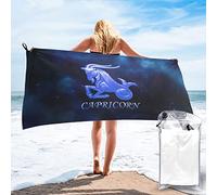LOUJIN Quick Dry Bath Towel Capricorn Zodiac Microfiber Beach Towel Absorbent Soft Skin-friendly Towels for Sports Beach Travel 70x140cm