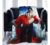 LOUJIN Shah Rukh Khan Ultra Soft Micro Flannel Throw Blankets Warm Comfortable Versatile Blanket for Sofa and Travel 125x100cm