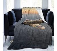 LOUJIN Spitfire EN152 Micro Fleece Blanket Anti-Pilling Flannel Sleep Comfort Super Soft Sofa Blanket to Let Your Cold Winter Feel The Warmth of The Stove