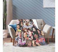 LOUJIN Throw Blanket Jared Actor Padalecki Ultra Soft Flannel Fleece Lightweight Blankets Warm Air Conditioning Blanket for Couch Sofa Bed 50x40 Inch