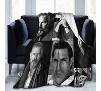 LOUJIN Throw Blanket Kevin Costner Soft Fleece Blanket for Bed Sofa Couch Office Travelling Lightweight Soft Flannel Blankets for Home 150CM X 125CM
