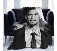 LOUJIN Throw Theo James Soft Fleece for Bed Sofa Couch Office Travelling Lightweight Soft Flannel s for Home, Multicolor 125CM X 100CM