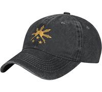 LOUJIN Tribal Philippines Filipino Sun and Stars Flag Denim Baseball Cap Hat Adjustable Cowboy Hat