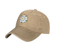LOUJIN Unisex Baseball Cap Adjustable Yorkshire Rose Cowboy Hat Outdoor Casual Cap Breathable Sun Hat for Men Women