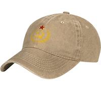 LOUJIN USSR Hammer & Sickle Denim Baseball Cap Hat Adjustable Cowboy Hat